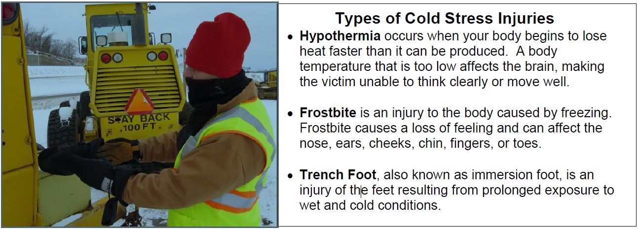 Cold Stress Related Injuries | Mine Safety and Health Administration (MSHA)